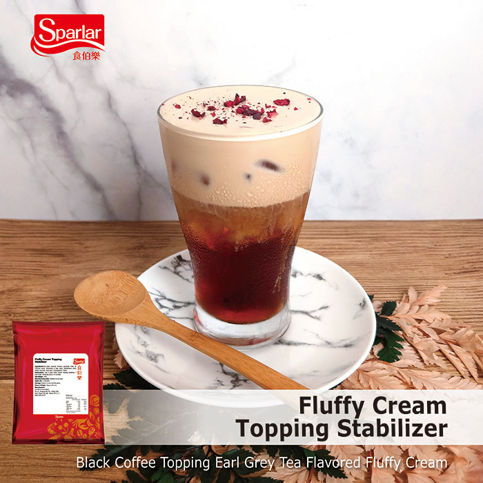 Sparlar Fluffy Cream Topping Stabilizer_Earl Grey Tea Fluffy Cream