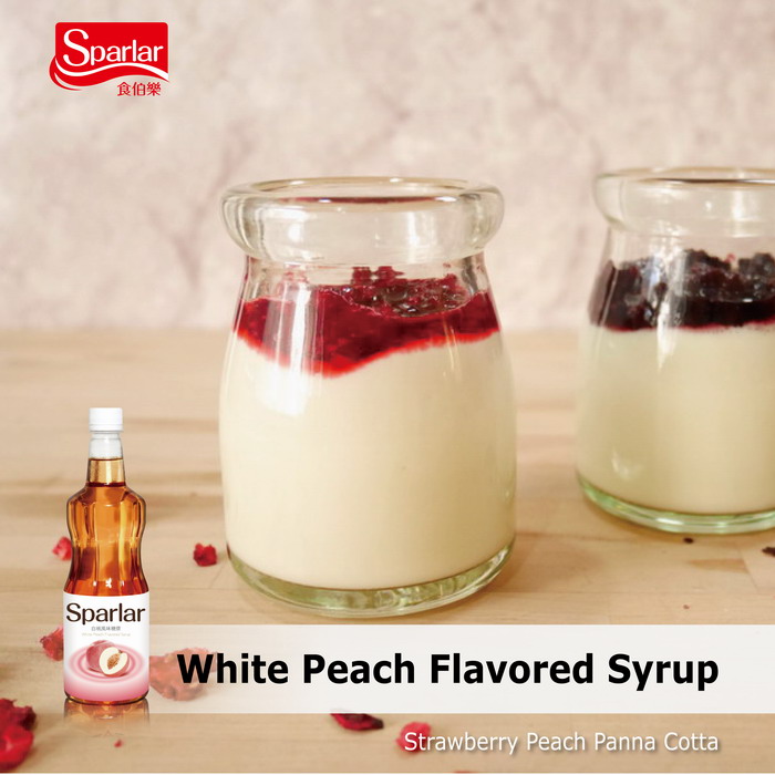 Sparlar White Peach Flavored Syrup_Panna cotta