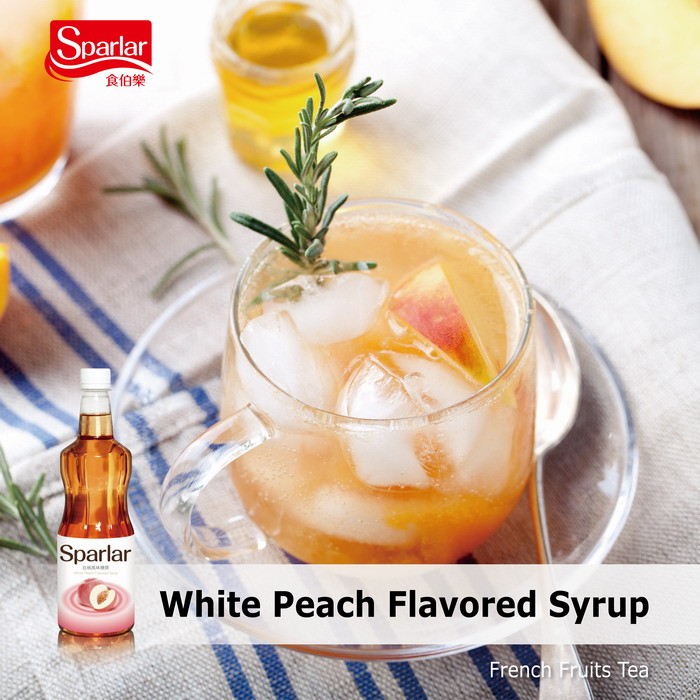 Sparlar White Peach Flavored Syrup_Fruits tea